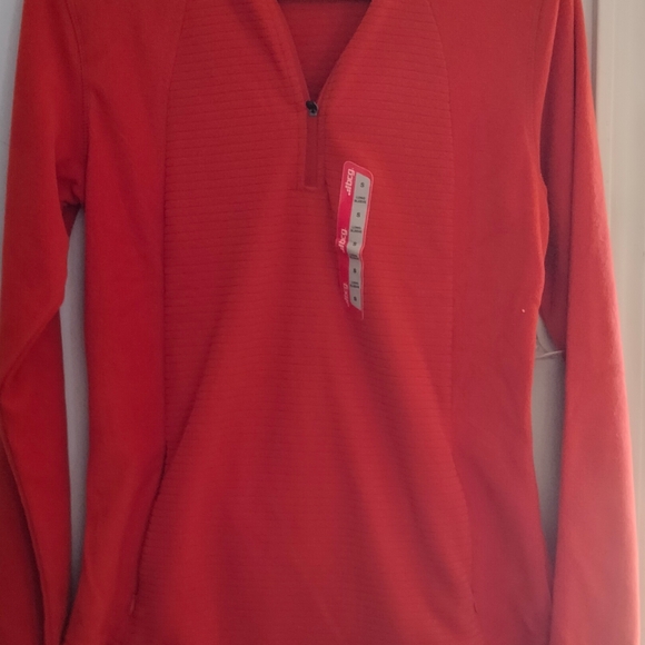 Red Quarter-Zip Pullover - Picture 1 of 4